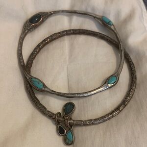 2 Piece Lucky Brand Bangle Bracelet Set